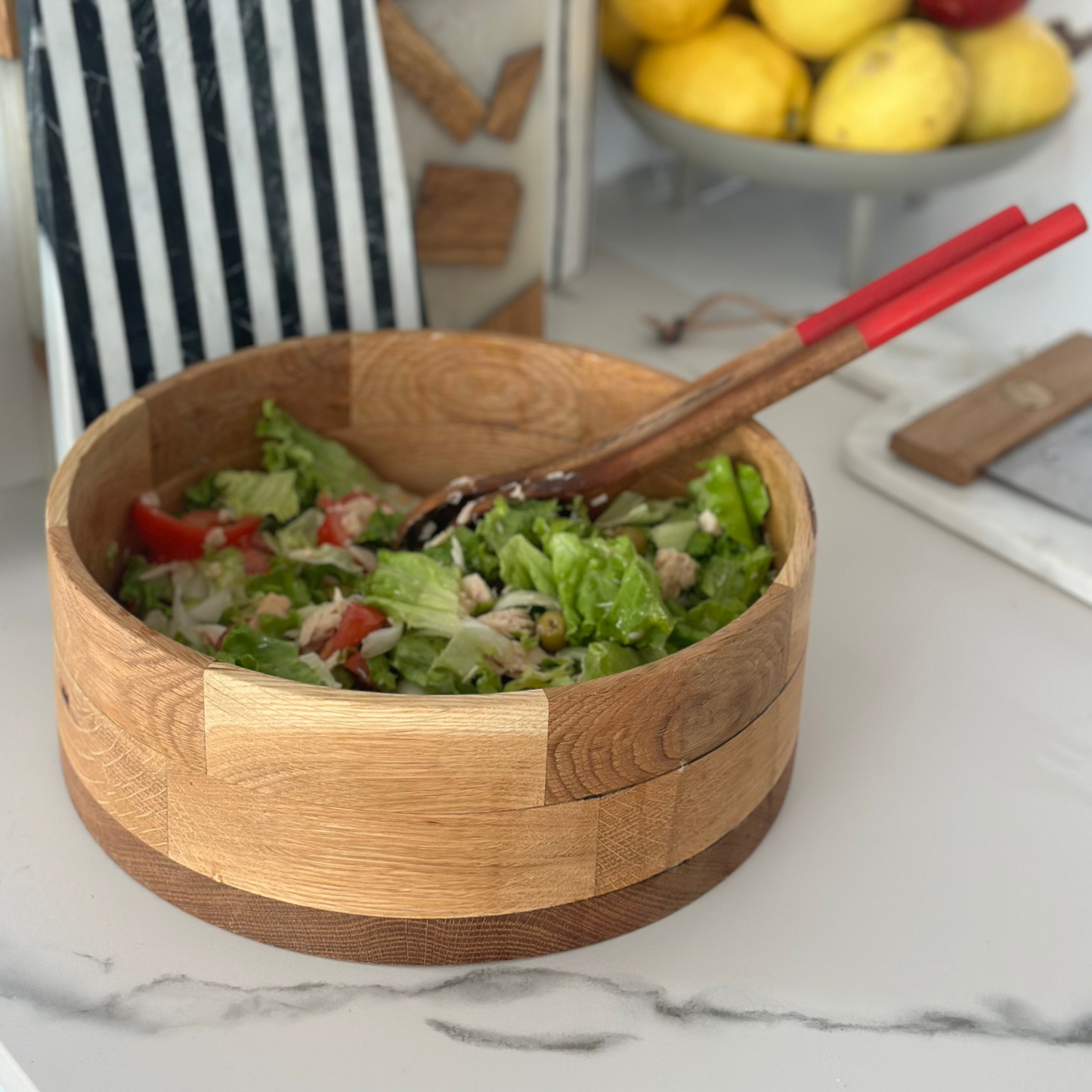 White Oak Salad Bowl