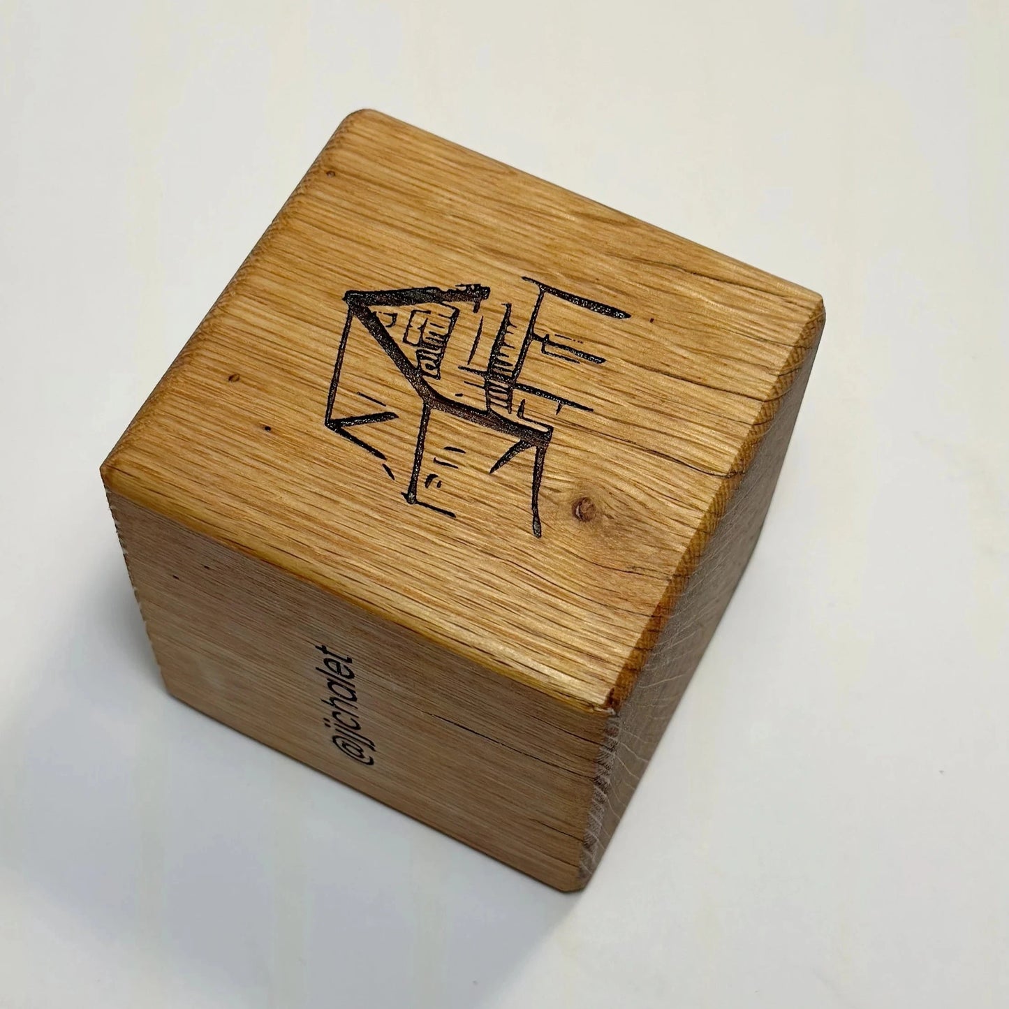 White Oak Custom Cube